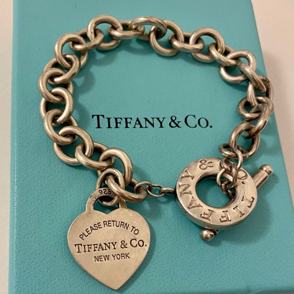 Tiffany & Co. Authentic Heart Tag Toggle Bracelet